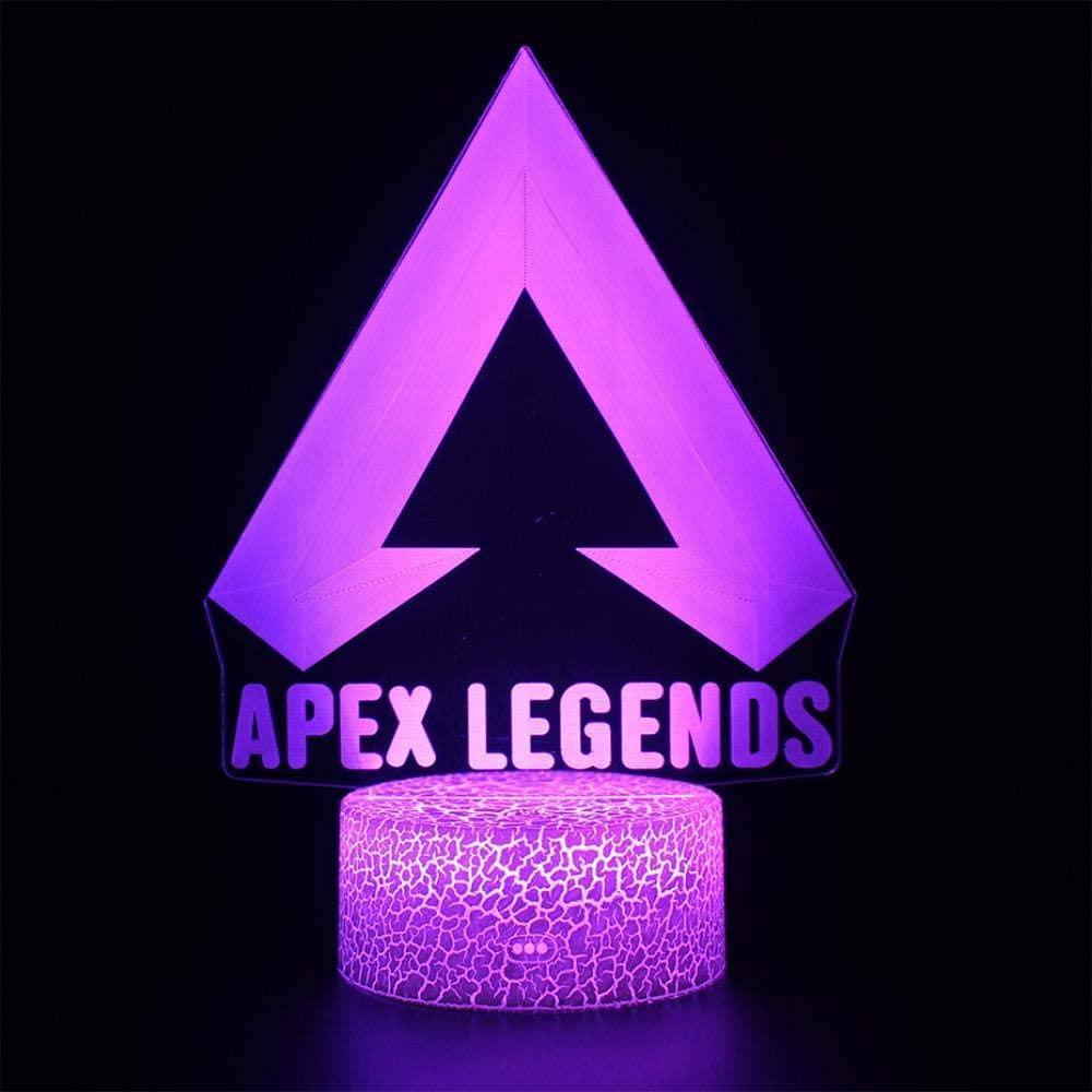 XIENIUNIU3D Illusion Lamp Led Night Light Apex Legends USB Touch Sensitive Battle Royale Game Kids Sleep Table Lamp Children S Sleep Lamp for Room Decoration