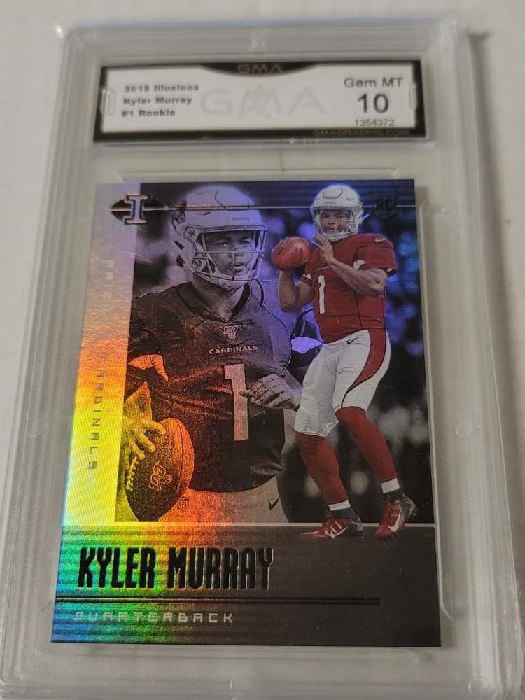 Football NFL 2019 Panini Illusions Retail #1 Kyler Murray Rookie RC Graded GMA Gem Mint 10