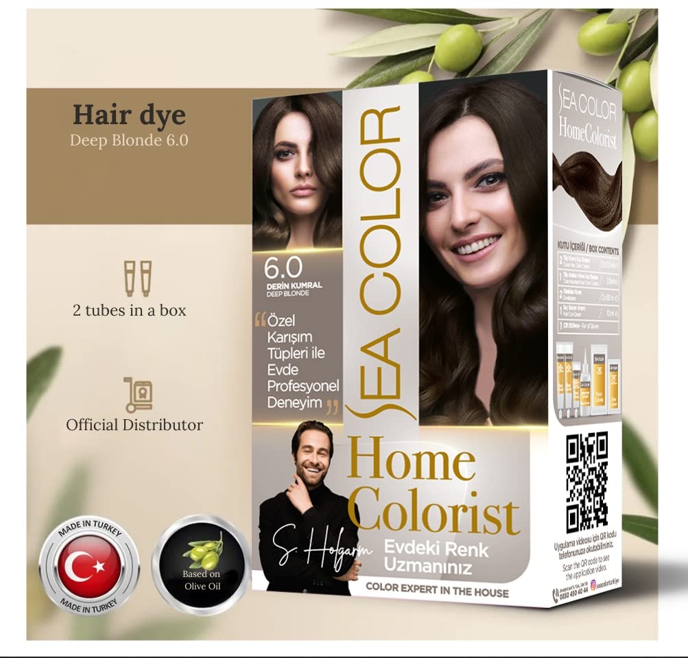 Sea Color Home Colorist Set Saç Boyası 6.0 Derin Kumral Deep Blonde