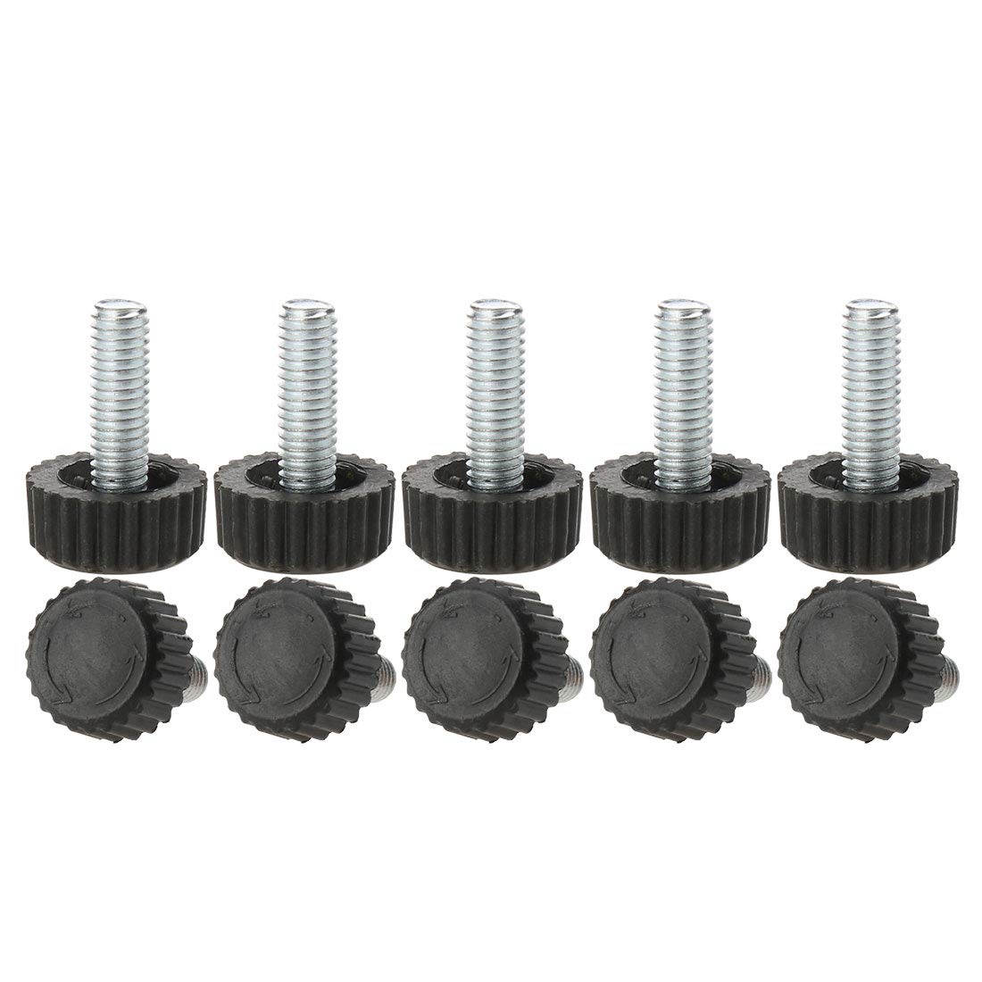 Tornillo de mano M6 uxcell para nivelar muebles con base protectora de suelo