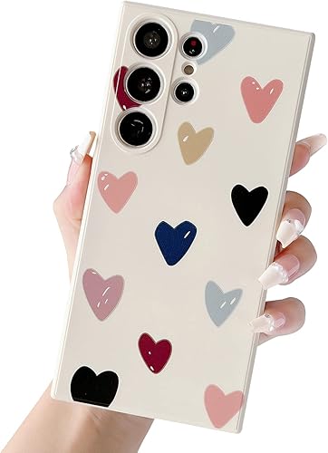 Jmltech Funda Galaxy S23 Ultra para Samsung Galaxy S23 Ultra 5G, diseño lindo de silicona líquida suave, protección de cámara, funda protectora de