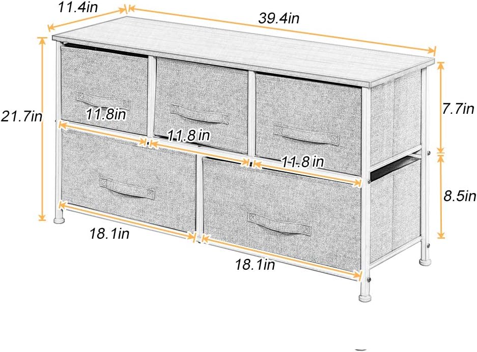 Lowest Price sogesfurniture Wide Dresser Storage Tower - Sturdy Steel Frame, Wood Top, Easy Pull Fabric Bins Metal Frame with Fabric Bin, Organizer Unit for Bedroom, 5 Drawers,Cream-White BHUS-106-BM Exclusive Discount 90% Price sogesfurniture Wide Dresser Storage Tower - Sturdy Steel Frame, Wood Top, Easy Pull Fabric Bins Metal Frame with Fabric Bin, Organizer Unit for Bedroom, 5 Drawers,Cream-White BHUS-106-BM