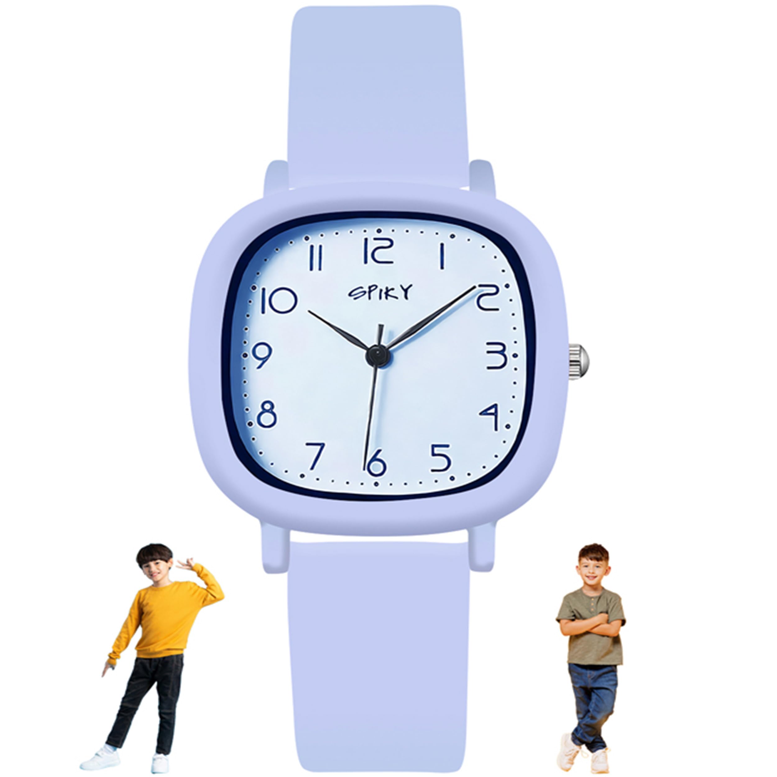 Analog Watch for Kids | Water Resistant & Lightweight | Durable & Soft Silicone Strap | Unisex Best Birthday Gift | Casual Analogue Wrist Watches for Boys & Girls | Age 2-14 yrs