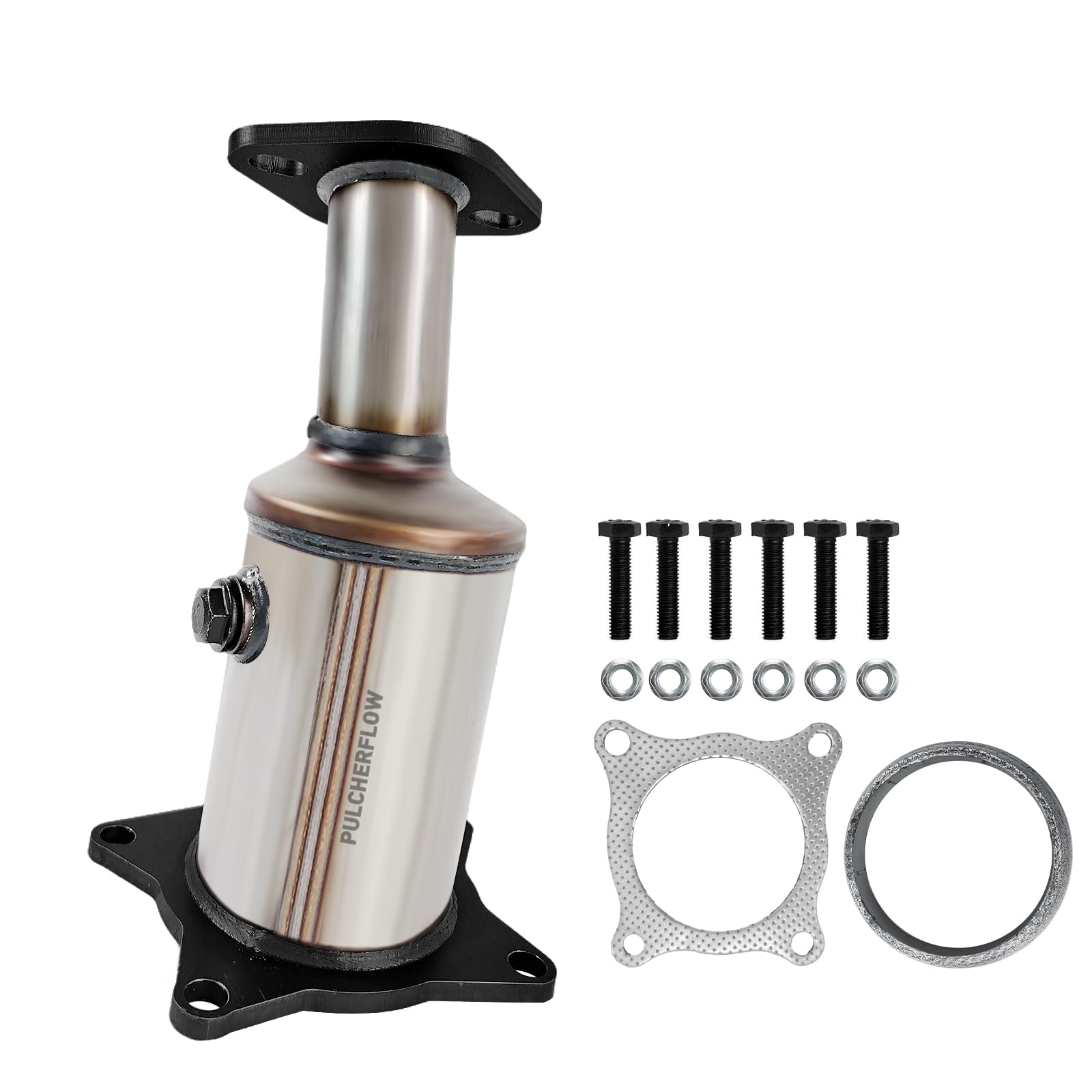 Right Catalytic Converter Compatible with 2008 2009 Ford Taurus X/Taurus, 2007-2010 Ford Edge/Flex/Fusion 3.5L V6 Catalytic Convertor Firewall Side High Performance (EPA Compliant)