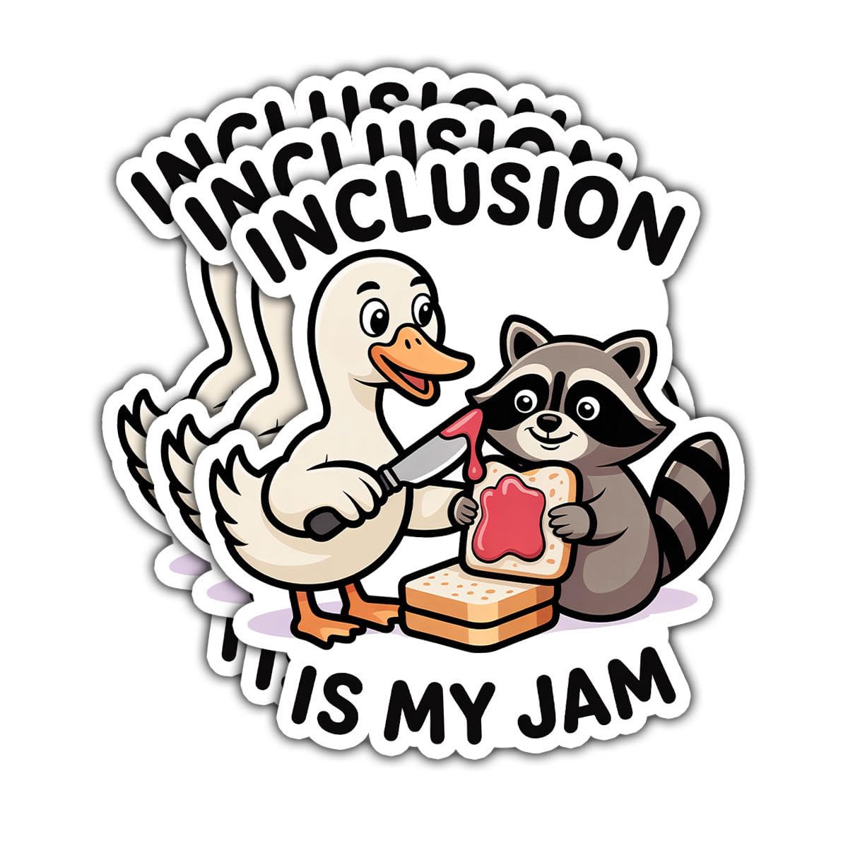 Photo 1 of (3Pcs-3in) Inclusion is My Jam SPED Teacher Neurodiversity Autism Awareness Stickers, Special Education Vinyl Decals Gifts for Teachers, Students, Classroom, for Laptop, Water Bottle, Journals