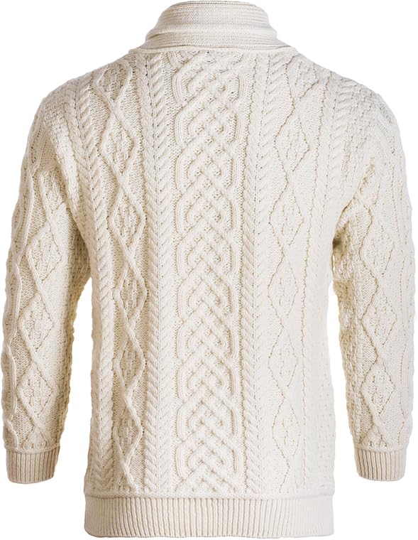 Irish 100% Super Soft Merino Wool Long Sleeve Neck Sweater for Men4