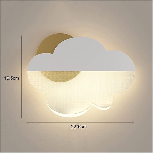 Miniatura 7 de Lámpara de pared para habitación de los niños, aplique de pared LED en forma de nube, lámpara de dormitorio de niños, lámpara de noche de dibujos
