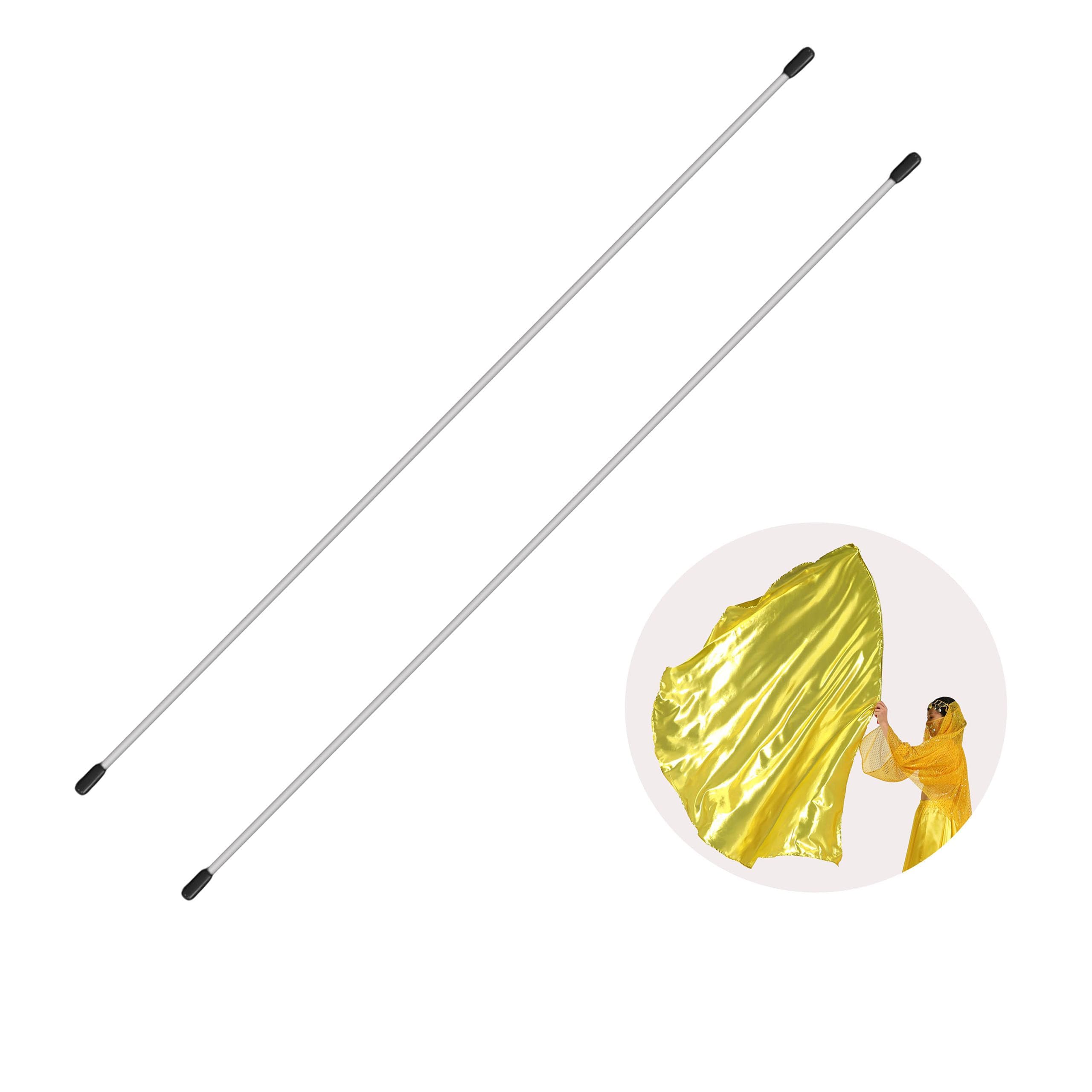 Baisdan 2 Piece Flex Rods, 47 in Worship Flags Bendable Flexible Sticks for Worship and Praise Flag Dance Accessory 3 Diffrence Length — image 1