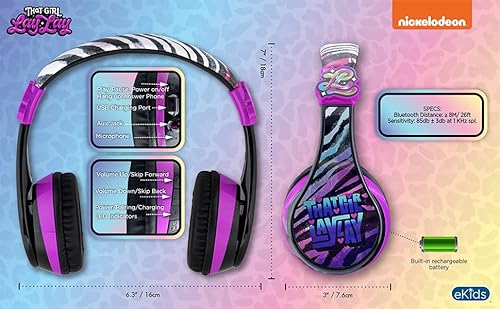 Ekids That Girl Lay Lay Bluetooth Headphones, Wireless Headphones With Microphone, Kids Headphones For School, Home, Or Travel #TOP5