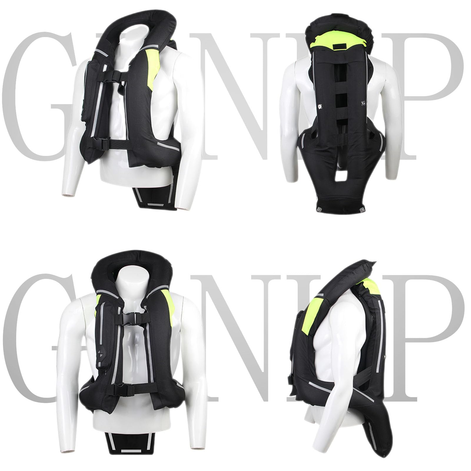 Chaleco Airbag Moto Homologado,Hinchablechaleco Reflectante Motocross Transpirable Ajustable Reutilizado Hombre Mujer Corazas Ropa De Protección para Moto