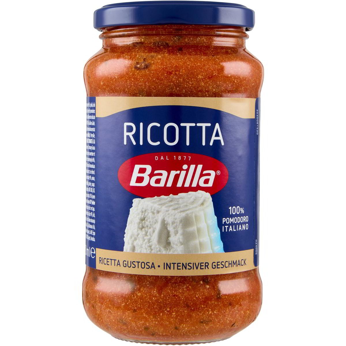 Italian Gourmet Ricotta Pasta-Sauce, sugo pomodoro cremoso mild 12 x 400g
