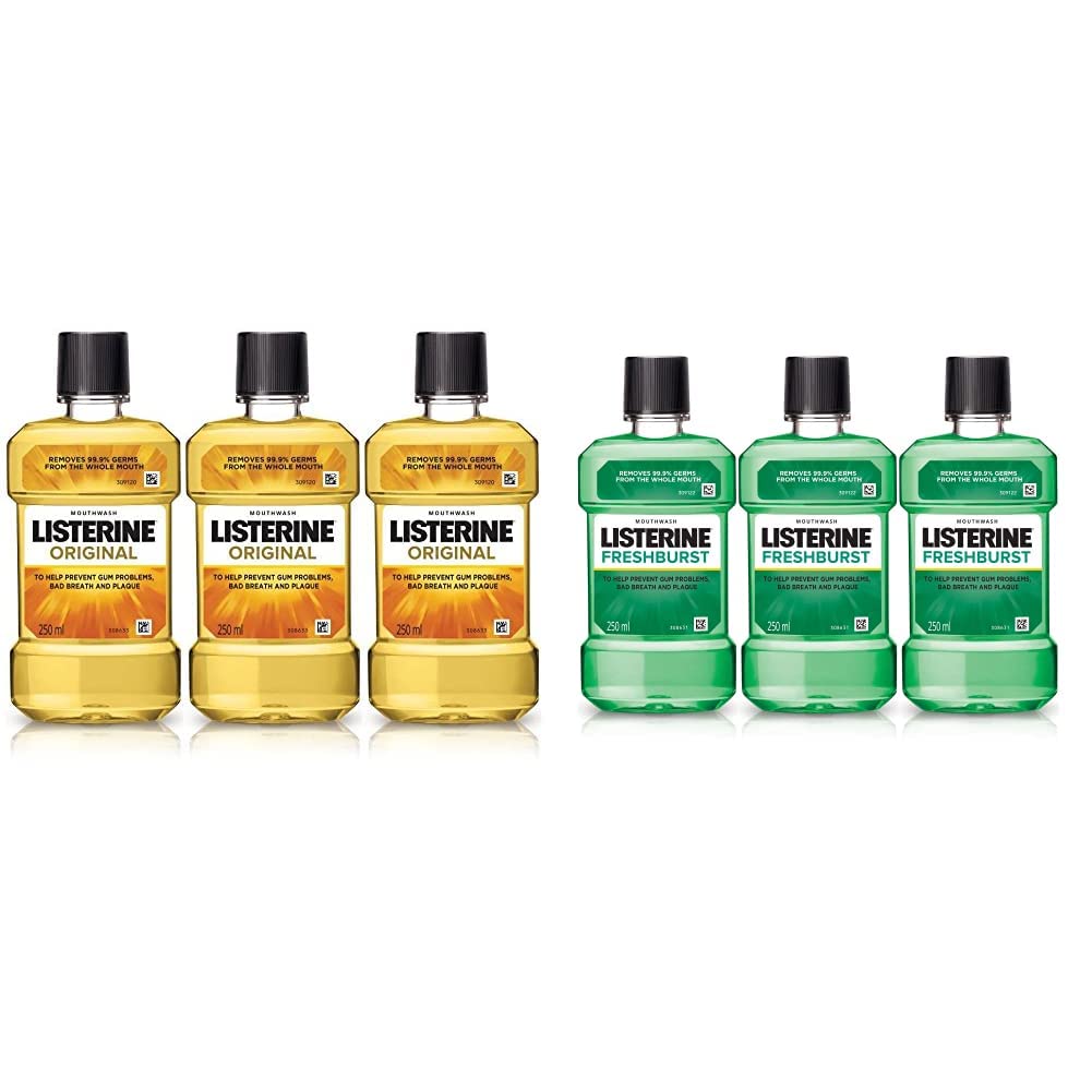 Listerine Original Mouthwash 250ml (Buy 2 Get 1 Free) & Fresh Burst Mouthwash 250ml (Buy 2 Get 1 Free) (B089FKK61H) Amazon Price History, Amazon Price Tracker