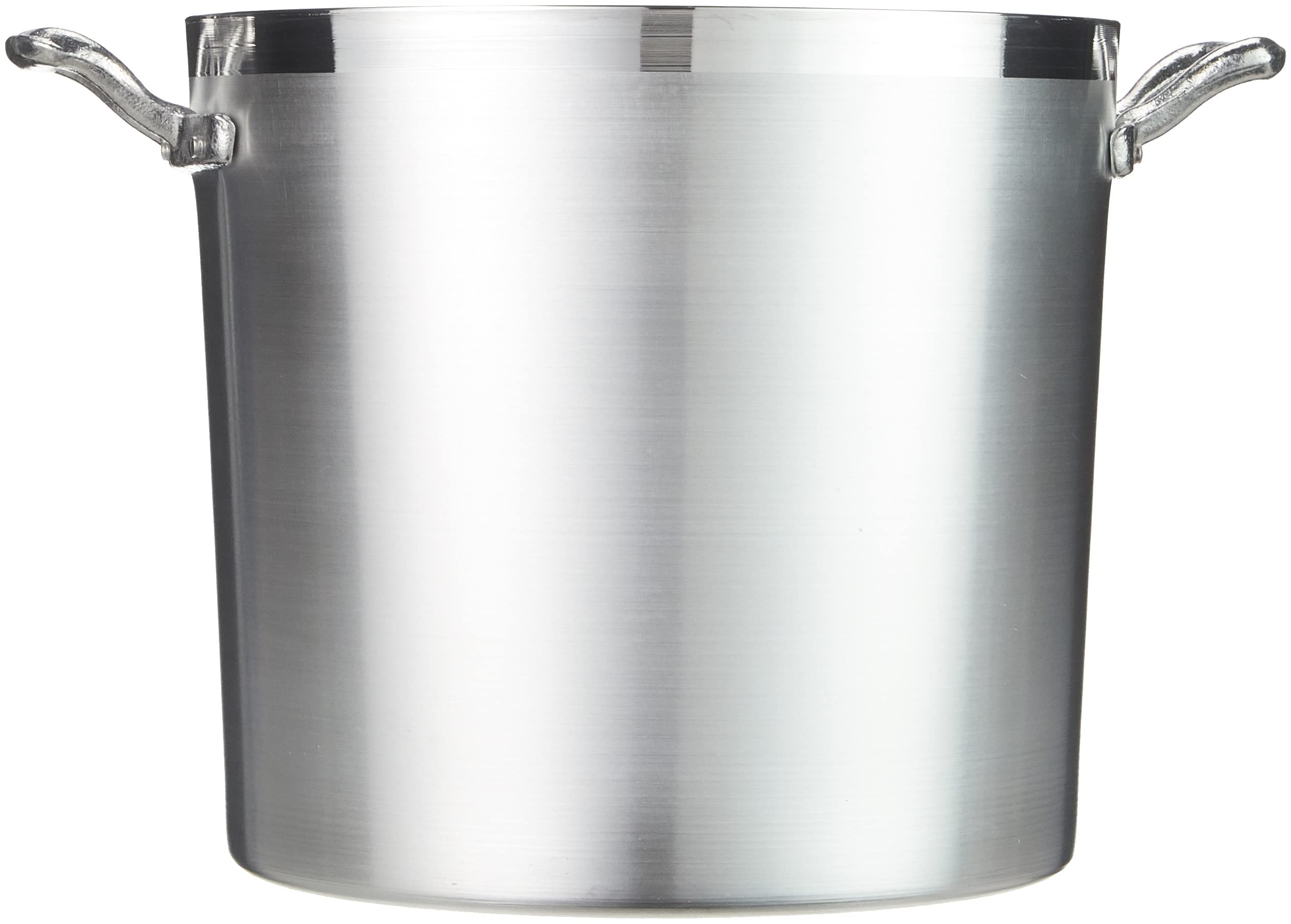 Pentole Agnelli FAMA328 Family Cooking Cylindrical Casserole, in BLTF Aluminium, Poignées, 15 litres, Silver