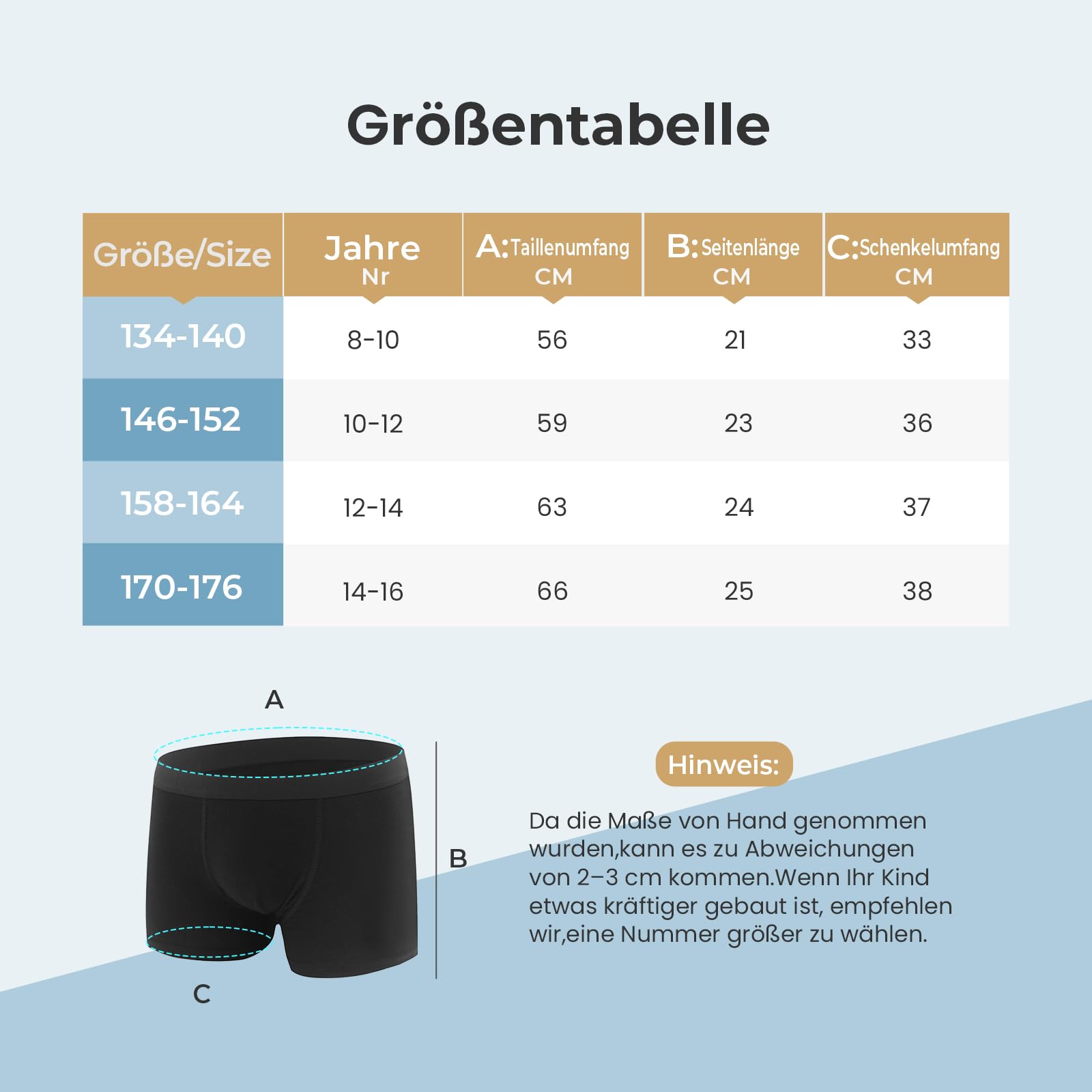 L&K-II Intimo da Ragazzo, Boxer da Bambino Basic, Confezione da 10 Mutande in Cotone per Bambini da 8 a 16 Anni Nero 146/152 Boxer Bambino 12 Anni