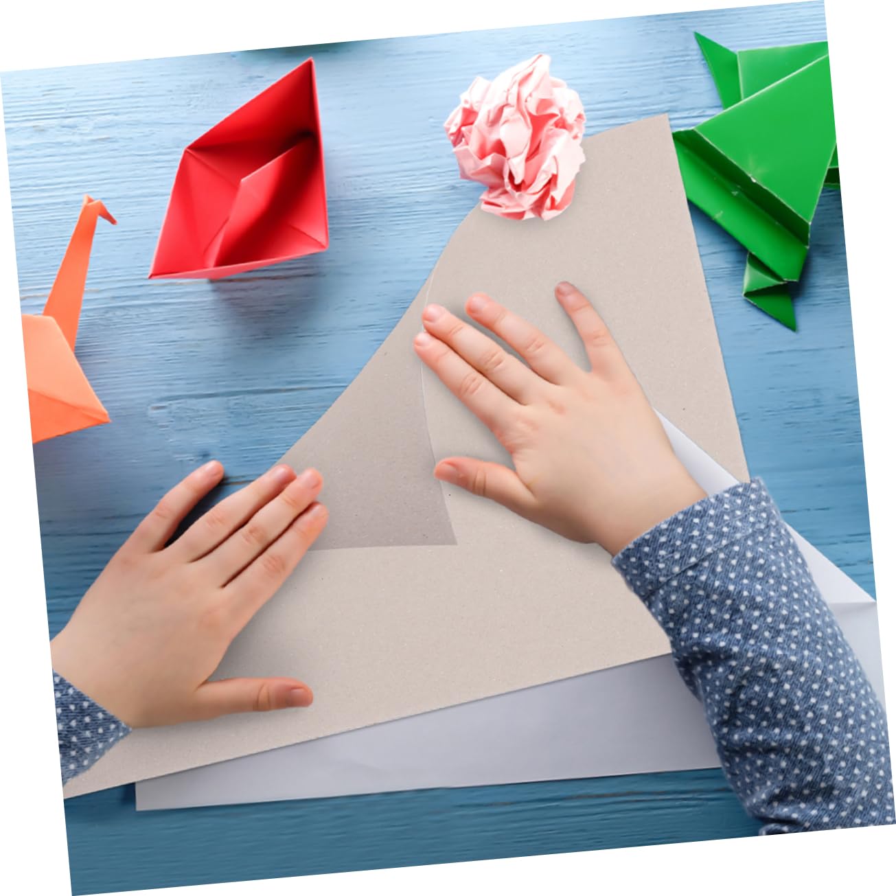 Cartone Bifacciale Marrone per Origami e Pittura Fai da 20 Fogli