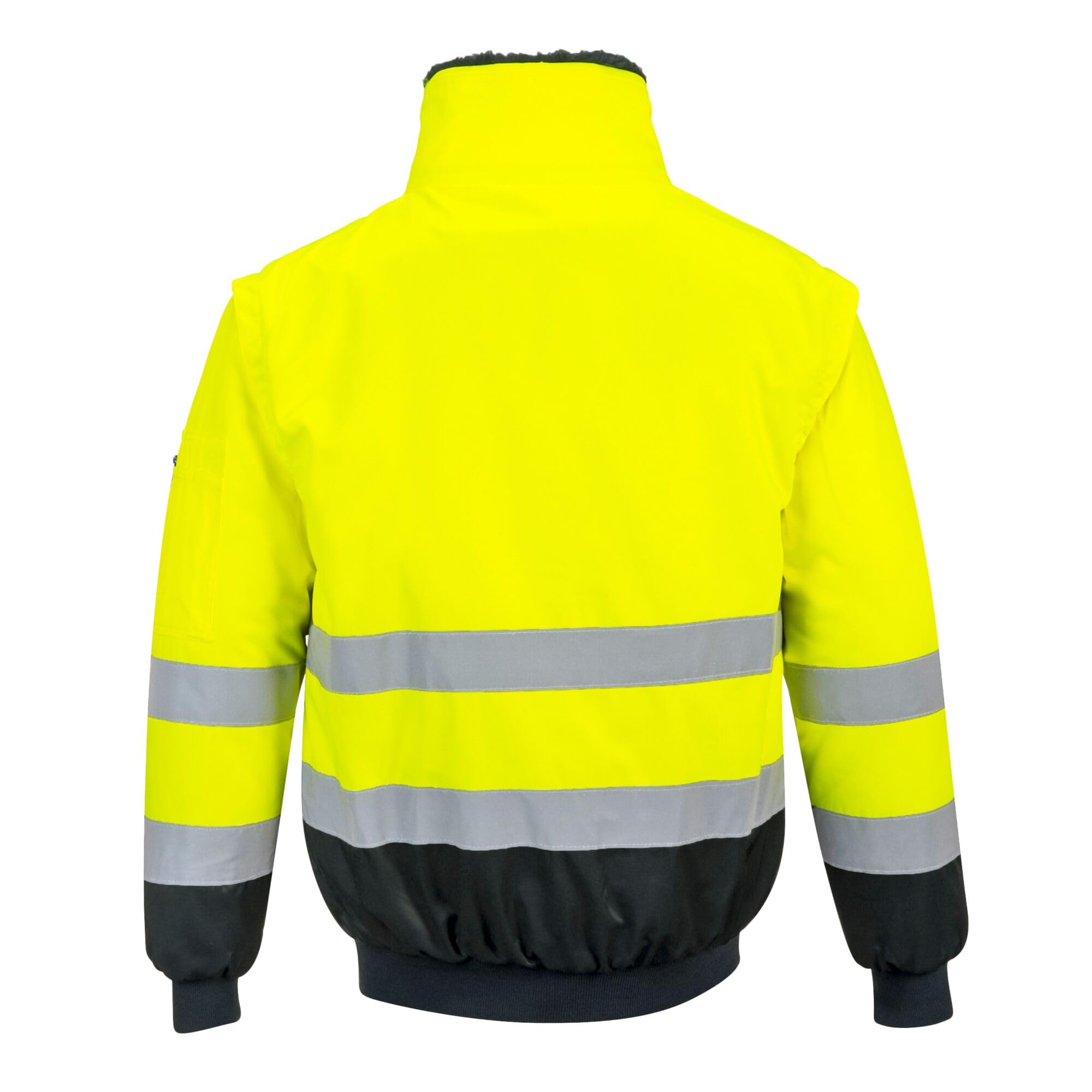 Portwest PJ50 Kurtka ostrzegawcza Pilot 3w1, Żółty/Czarny, Regularny, Rozmiar M
