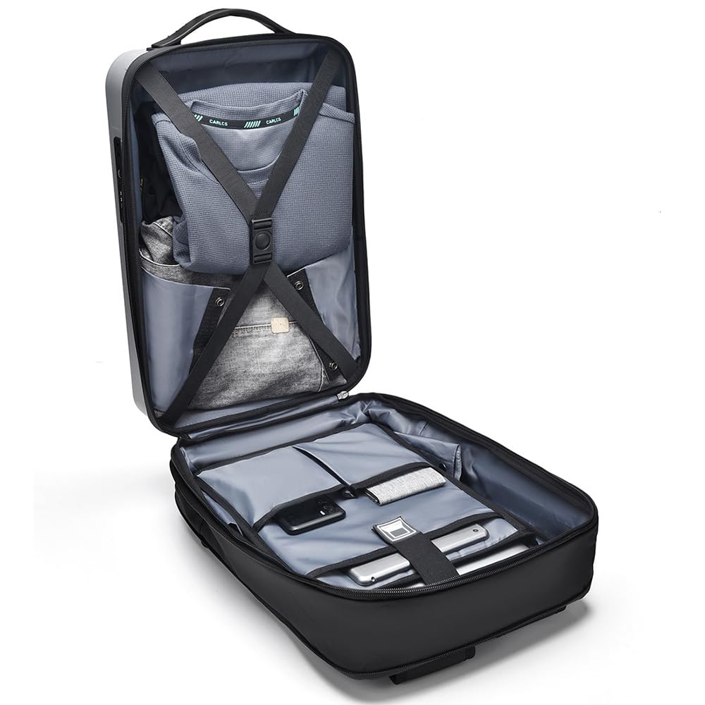 Stile semplice Zaino Porta PC 16 Pollici Impermeabile Zaino espandibile Uomo Lavoro con porta USB Zaino Antifurto Uomo per Uffico Università Scuola Viaggio Business