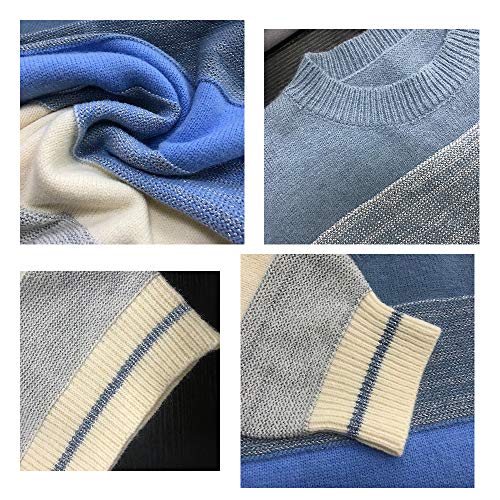 Image of ANCAPELION Women's Casual Sweater Pullover Winter Basic Sweatshirt Long Sleeve Cozy Knitted Jumper Tops Loose Fit