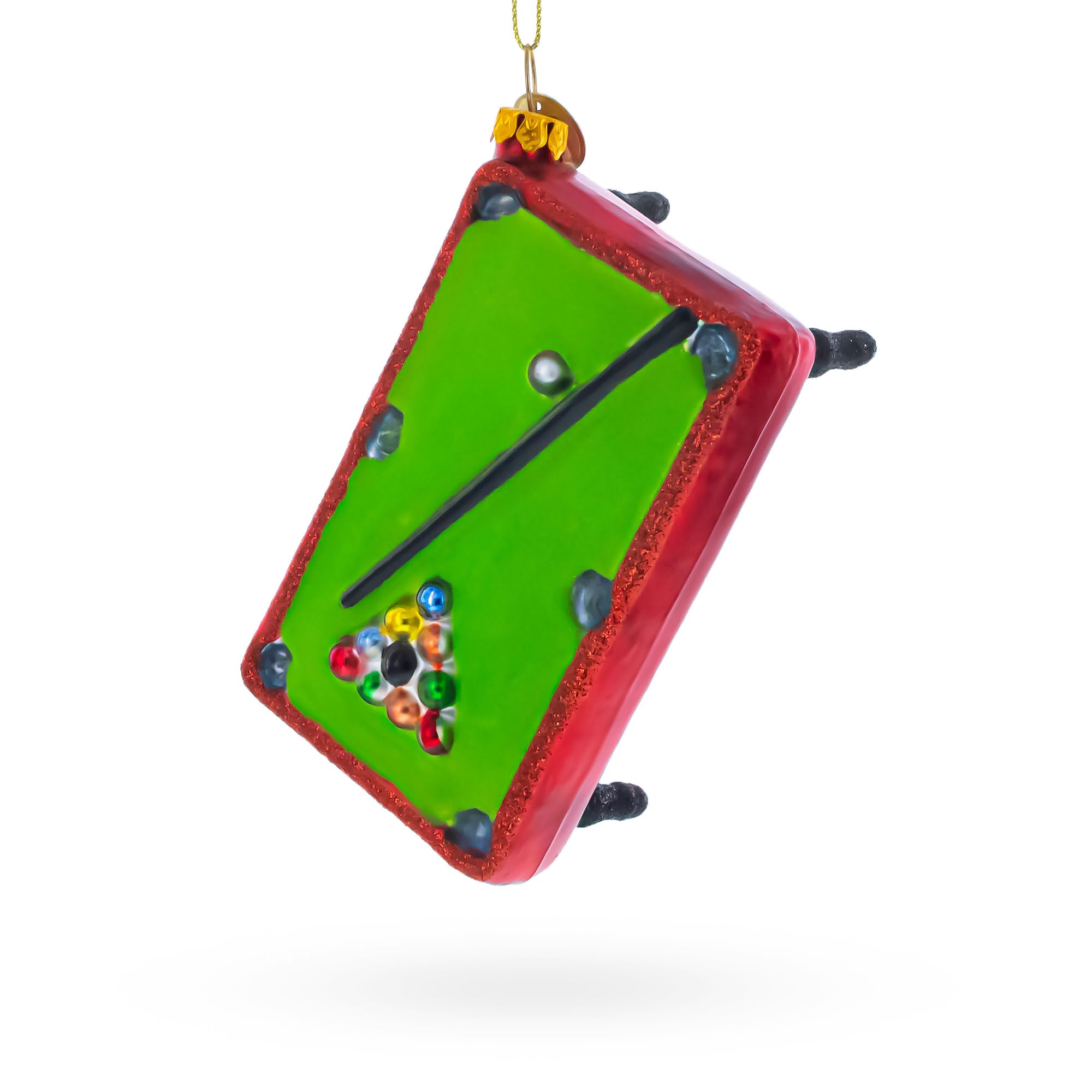 Amazon.com: Billiard/Pool Table Blown Glass Christmas Ornament ...
