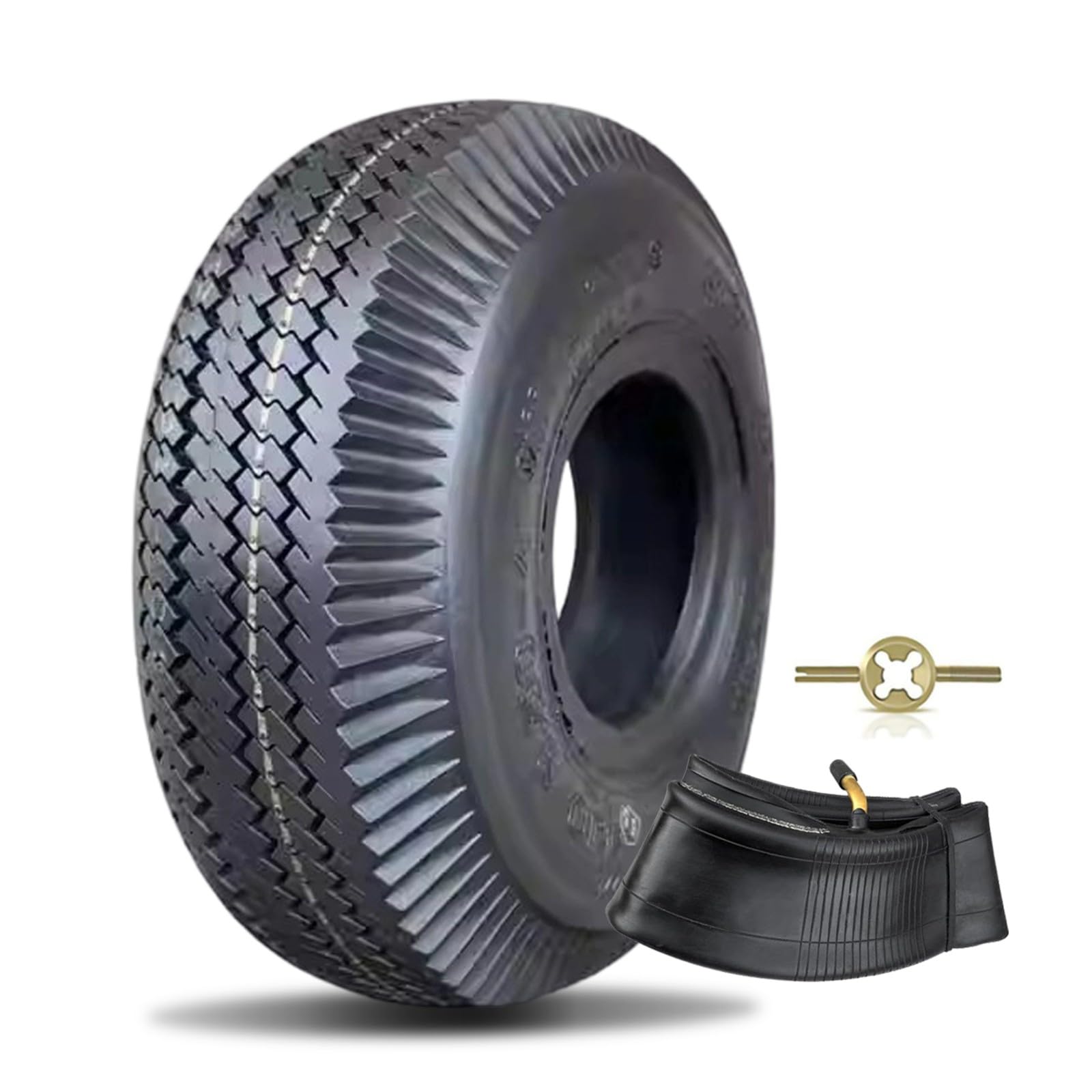 Pneumatico e camera d'aria 4.10/3.50-6 4.10-6 per carriole, carrelli a mano, tosaerba, carriole, spazzaneve, go kart, rimorchi da giardino, carrelli, generatori, ATV