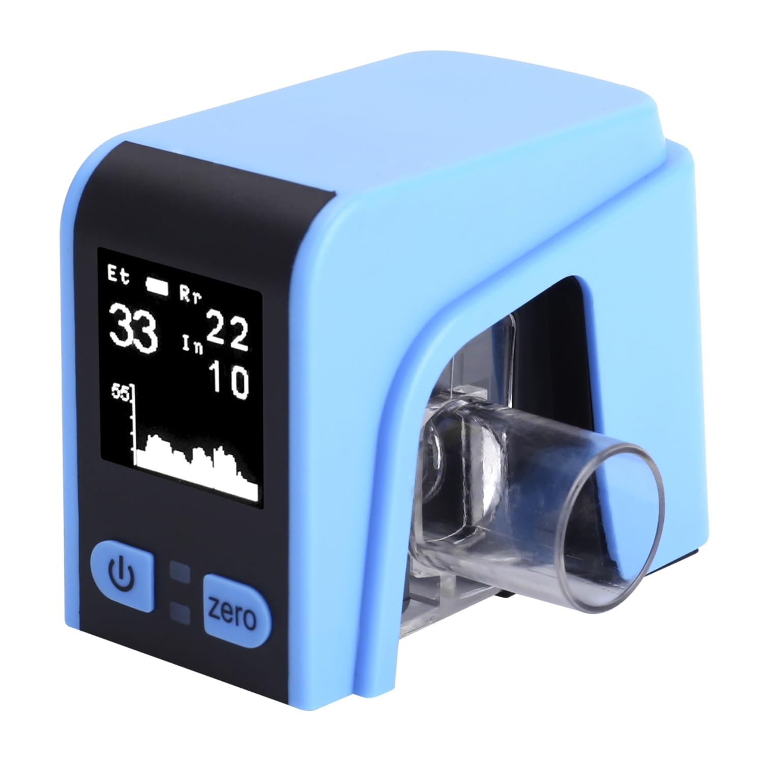 CA80 Mini Veterinario Capnograph Monitor para Medir ETCO2, FICO2 y RESP