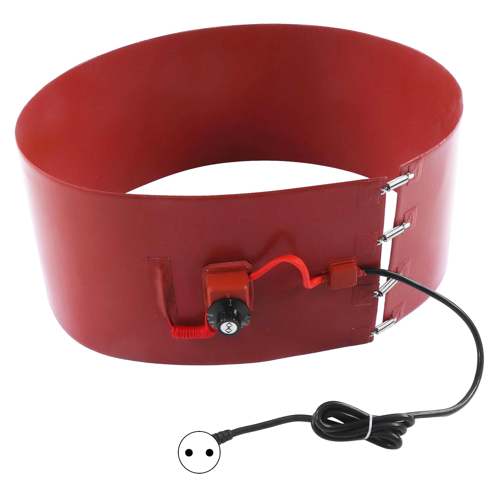 Chauffe-Fût Métallique 1000 W, Chauffe-Fût Électrique Standard 60-200 L (44 Gallons) Avec Coussin en Silicone, Température Réglable de 30 À 150 °C, Bande Chauffante pour Fût (250 * 1140mm 1200W)