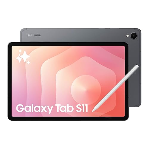 Samsung Galaxy Tab S11 256 GB WiFi Android Tablet, Large Display, Durable, Slim, Light, High Performance, Long Battery Life, S Pen for Note-Taking, AI Assist, US Version, Gray - Gray - 256 GB - S11 Only