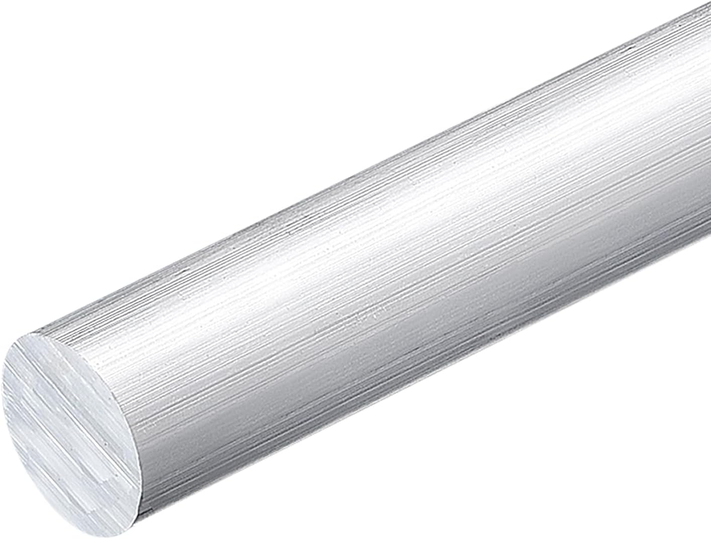 sourcing map 1Pcs 1 3/16"(30mm) Dia Round Aluminum Rod, 13"(330mm) Long 6061 Aluminum Round Rod Solid Lathe Bar Stock for Industry Construction DIY Crafts