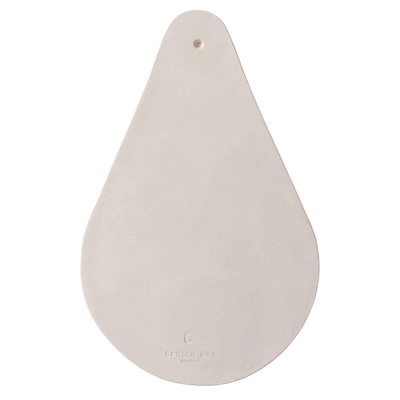 Holyart Nacimiento: Feliz Navidad bajorrelieve 27,5 cm Arcilla Centro Ave