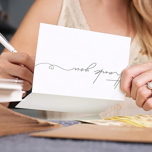 Miniatura 5 de VANRA Tarjetas de felicitación blancas en blanco con sobres de 4 x 6 pulgadas, paquete de 100 cartulina blanca con sobres A6 autosellados a granel