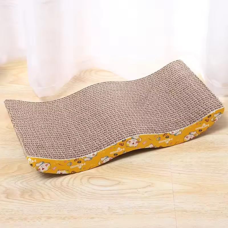 PETS EMPIRE Reversible Cat Scratcher Pad, Cat Scratching Board, Indoor Cat Scratchers Cardboard, Corrugated scratches pads with Catnip, Durable Texture Design, Perfect Interactive Toy for Cat, Kittens (B09DPWPRNX) Amazon Price History, Amazon Price Tracker