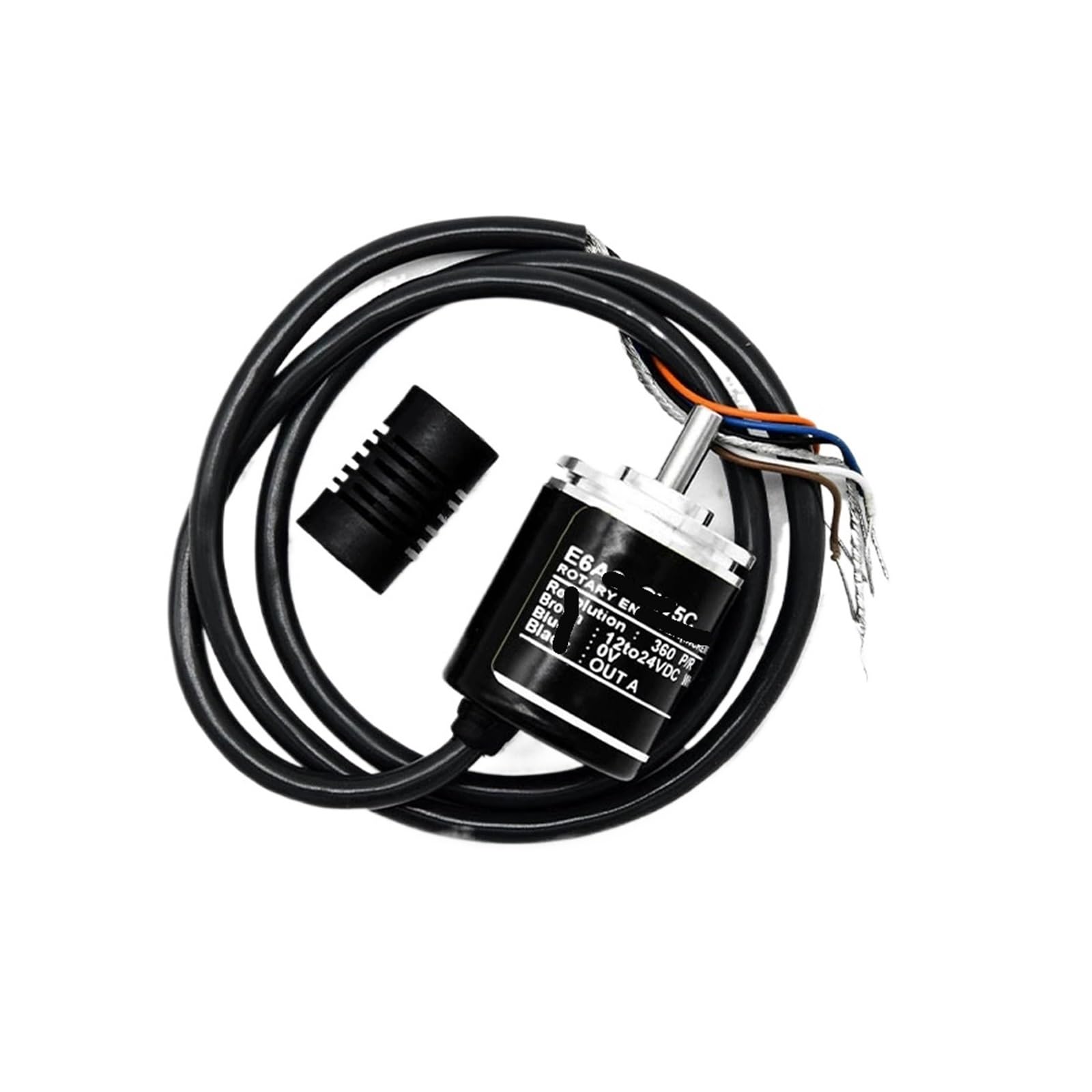 PWQBABJWL Incremental Rotary Encoder E6A2-CW5C 25MM OD 4mm Solid Shaft Magnetoelectric 100-3600PPR Optional(512 PPR)