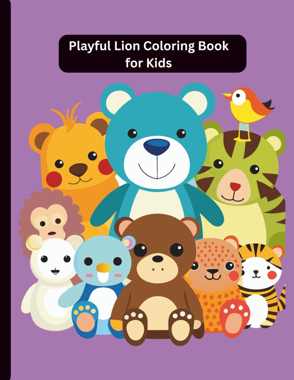 Playful Lion Coloring Book for Kids