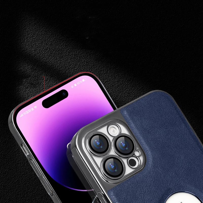 TOOBY Custodia in Pelle PU per iPhone 15 Pro Max, Retro Premium Lusso in Pelle PU Sottile Morbida Antiscivolo Impugnatura Paraurti Flessibile Antiurto Cover Protettiva per iPhone 15 Pro Max (ROSE