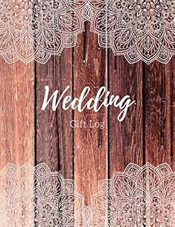 Wedding Gift Log: Wedding Gift Book & Organizer