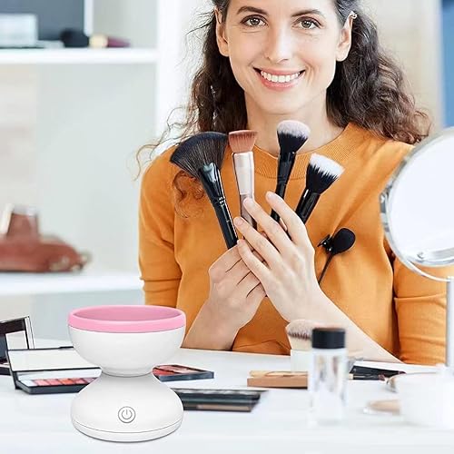 Miniatura 4 de Limpiador de brochas de maquillaje eléctrico, máquina de limpieza de brochas de maquillaje, limpiador automático de brochas de maquillaje recargable
