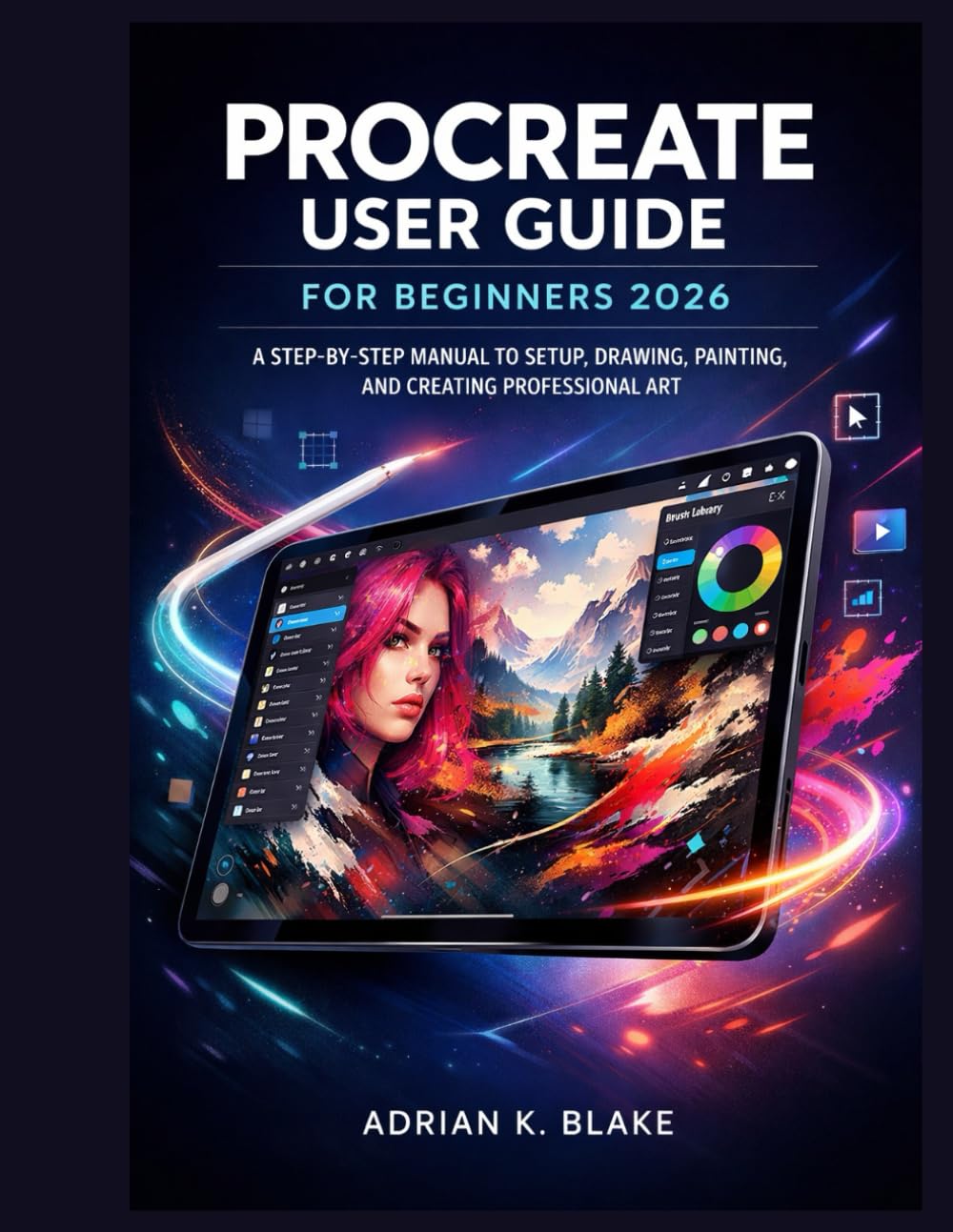 PROCREATE USER GUIDE FOR BEGINNERS 2026: A Step-by-Step Manual to Setup, Drawing, Painting, and Creating Professional Art