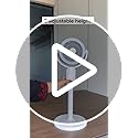 Image of Artifax Personal Rechargeable Fan ART-B-11 | 2-in-1 Table & Pedestal Fan for Single Person Use | 8000mAh Battery | BLDC Motor | 5 Speeds | Remote Control | Type-C Charging Portable Fan