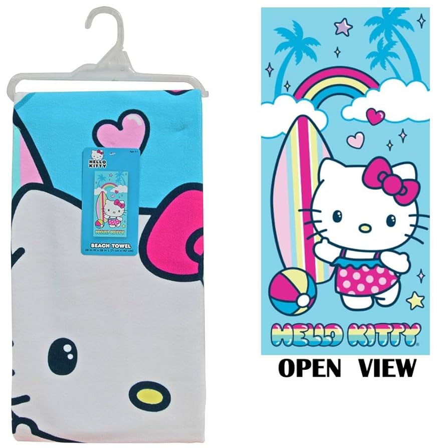 Hello Kitty ビーチタオル Amazon.com: Jay Franco Hello Kitty Bath Pool Beach Towel