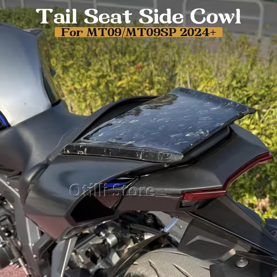 New Motorcycle Rear Final Seat Cowl For Yamaha MT-09 MT09 MT 09 SP 2024 2025 2026 Side Upper Tail Seat Fairings Plastic (Matte Black Forging)