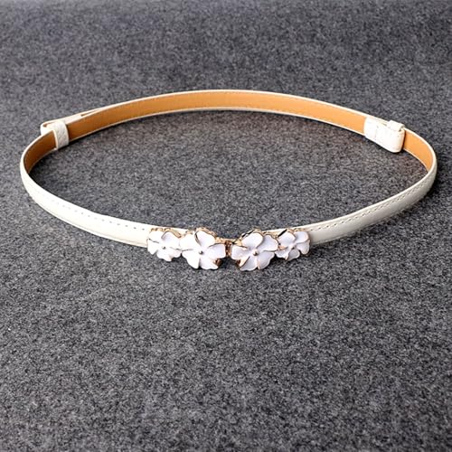 Thin Belt Flower Belt for Women with Skirt Adjustable Waist Sweet and Versatile Decorative Sweater Dress3