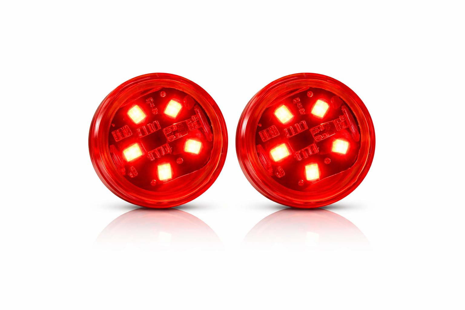 Magnetic Car Door Warning Reflector Lights (2 Lights in 1 Box) | Wireless LED Safety Flash Lights for Night Visibility | Waterproof Auto Accessory for All Cars Red-image-42