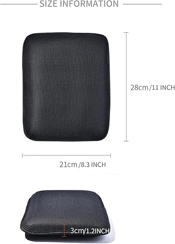 Miniatura 5 de Cojín plegable para asiento de motocicleta de pasajero, gel de alta elasticidad 3D panal cómodo transpirable absorción de golpes para asiento de