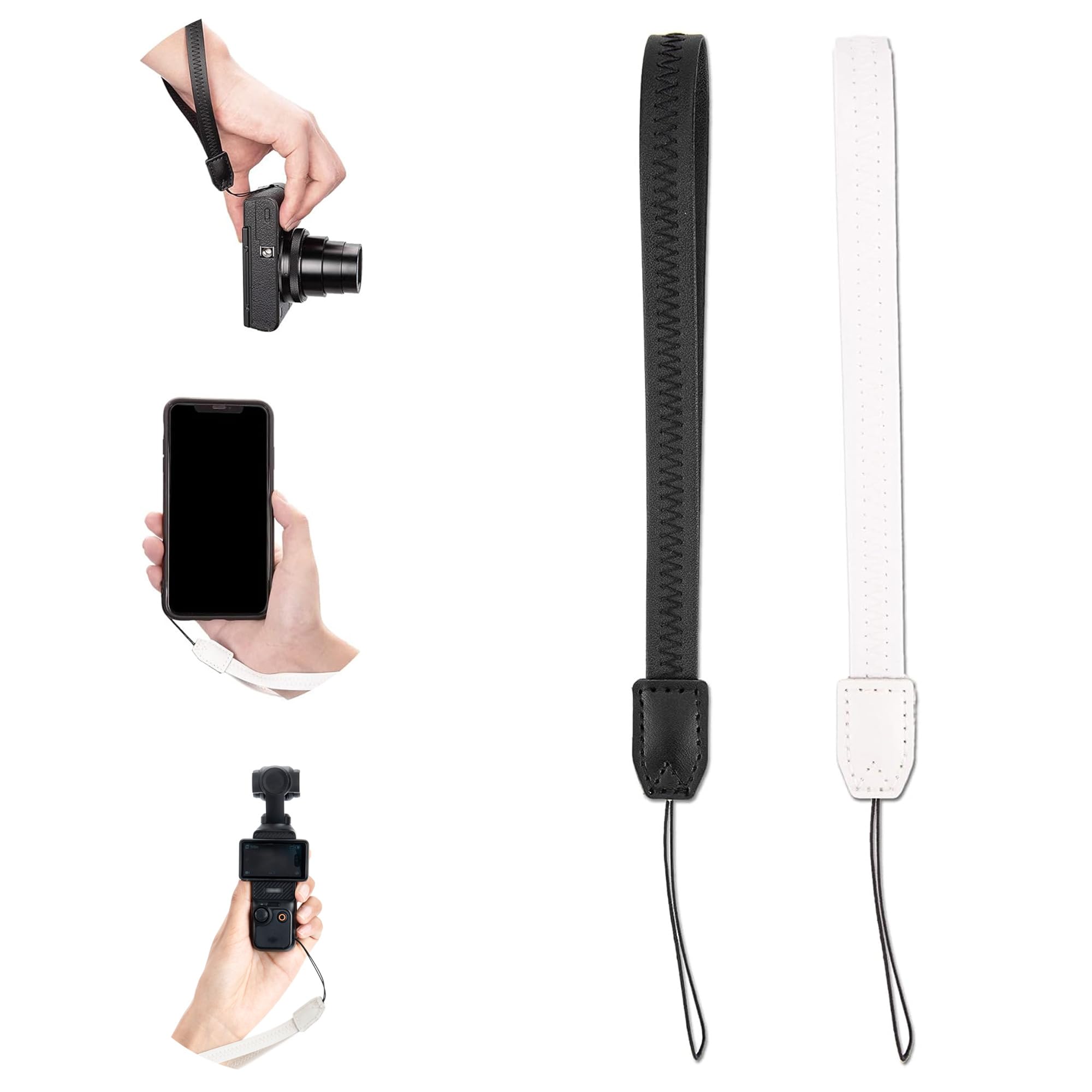 Amazon.com: 2 Pack (Black & White) 9.25'' Durable PU Short