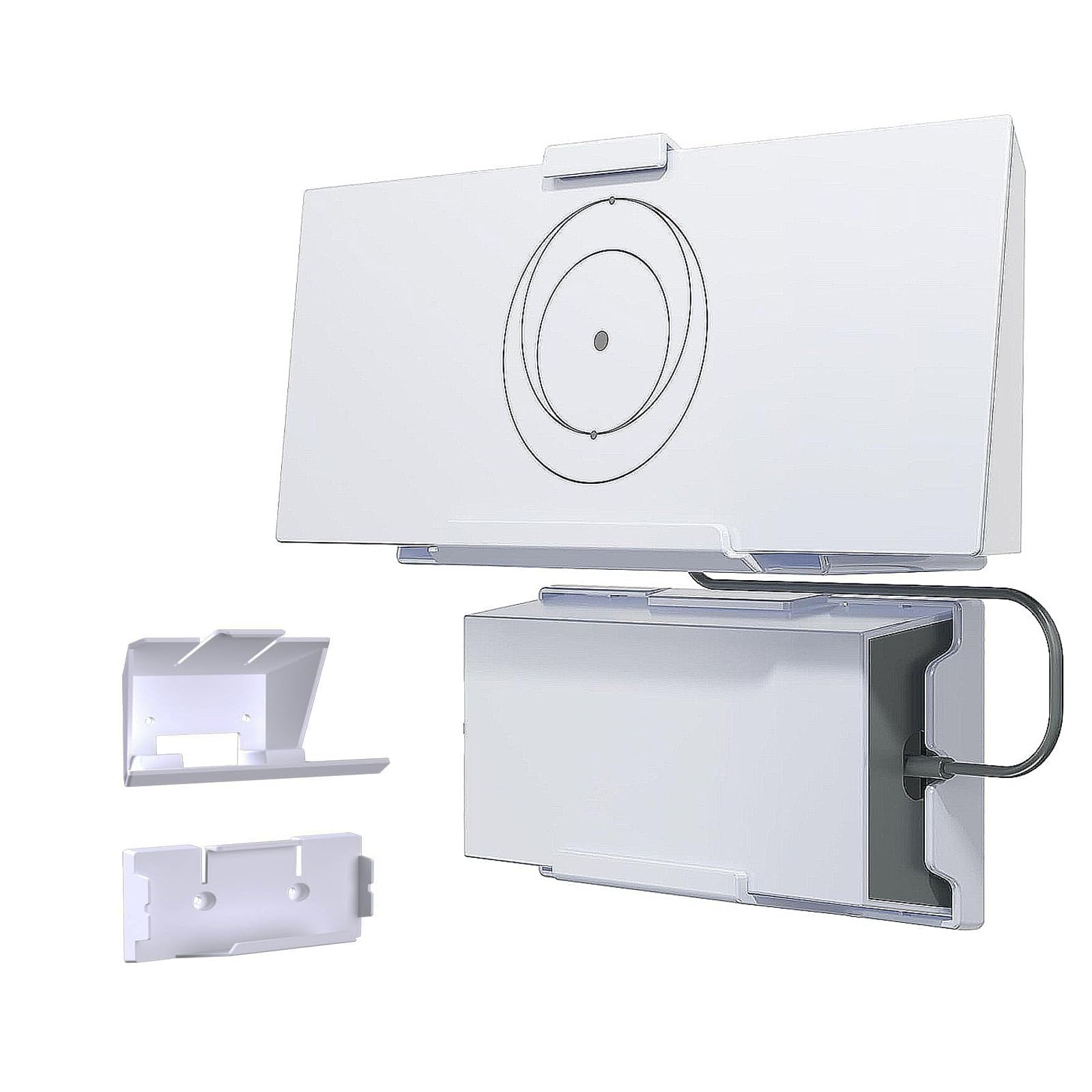 Zatelitount Starlink V3 Mount, Starlink Gen3 Router Wall Mounts with Starlinks Power Supply Mounting Kit for Star Link V3 Standard&Gen 3 High Performance Dishy