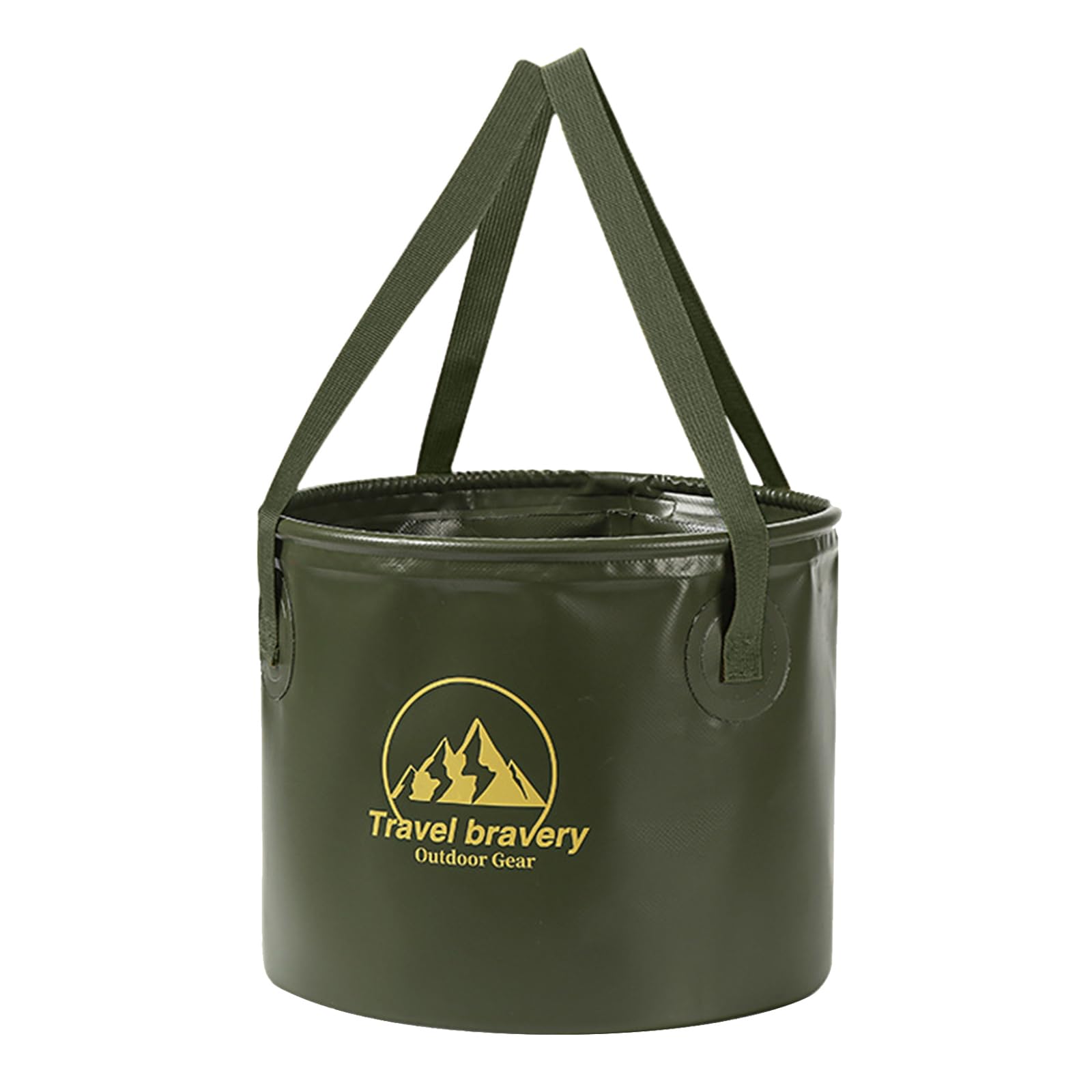 Lvjkes Seau Pliable, 10 Litres Grande Capacité Seau Plastique Avec Poignée, Solide Et Durable, Peu Encombrant, Facile à Transporter, Convient Pour Nettoyage, Camping, Pêche, Voyages (Blanc Gris