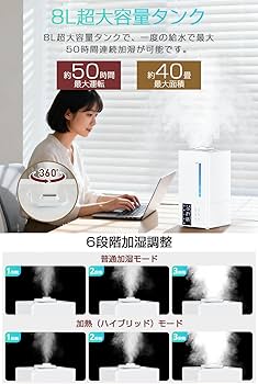 Amazon.co.jp: 【2025新登場・AI知能湿度調節】 加湿器 大容量 8L Amazon.co.jp: 【2025新登場・AI知能湿度調節】 加湿器 大容量 8L