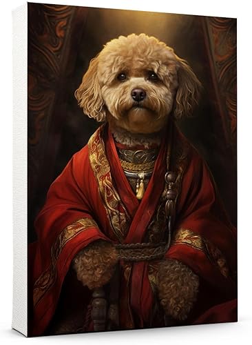 Miniatura 310 de Thuan Chow Chow Retrato de mascota con disfraz real de perro en un disfraz retrato de perro con vestimenta Retrato medieval de mascota retrato