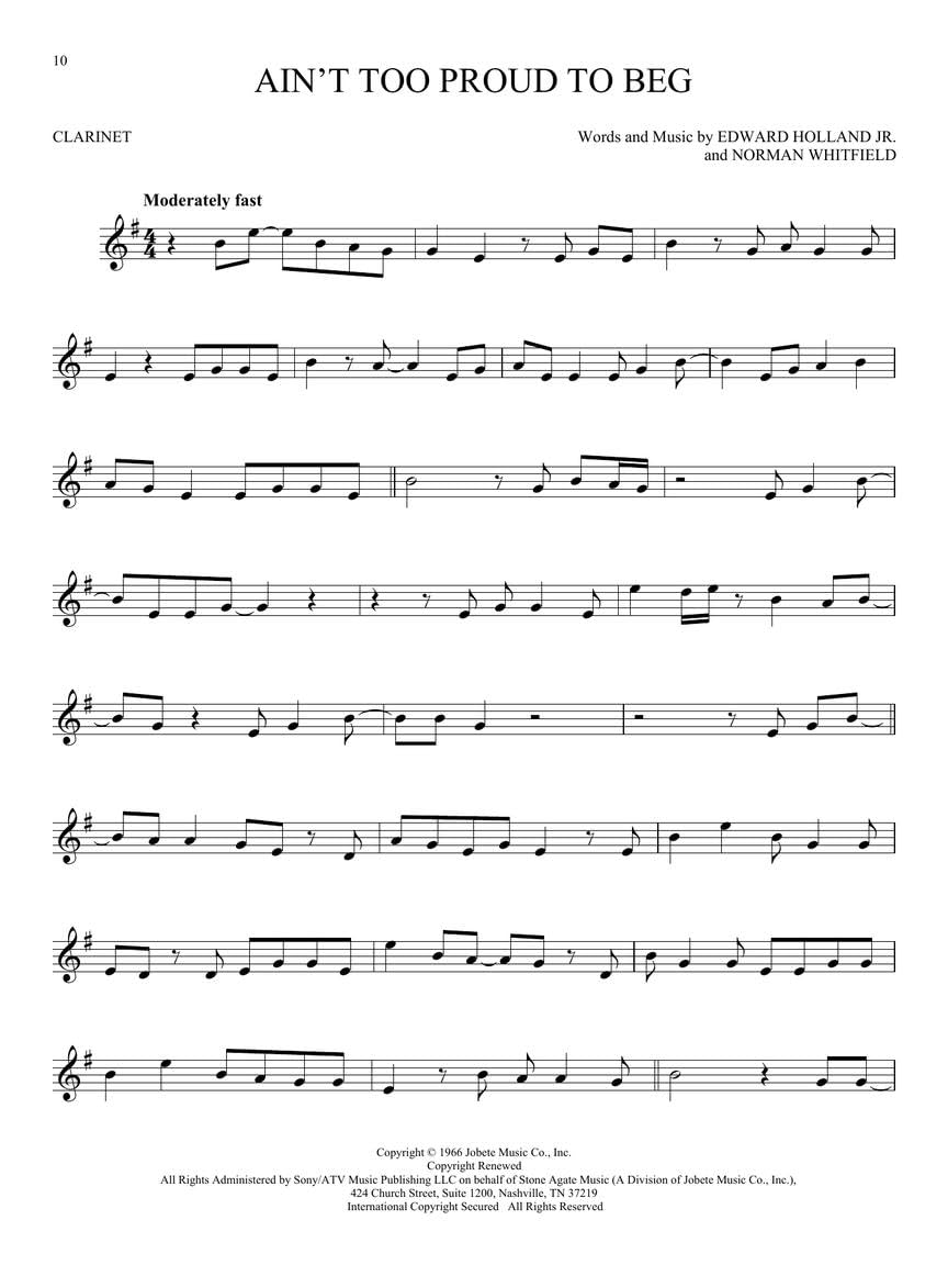 101 Popular Songs Clarinet: For Clarinet