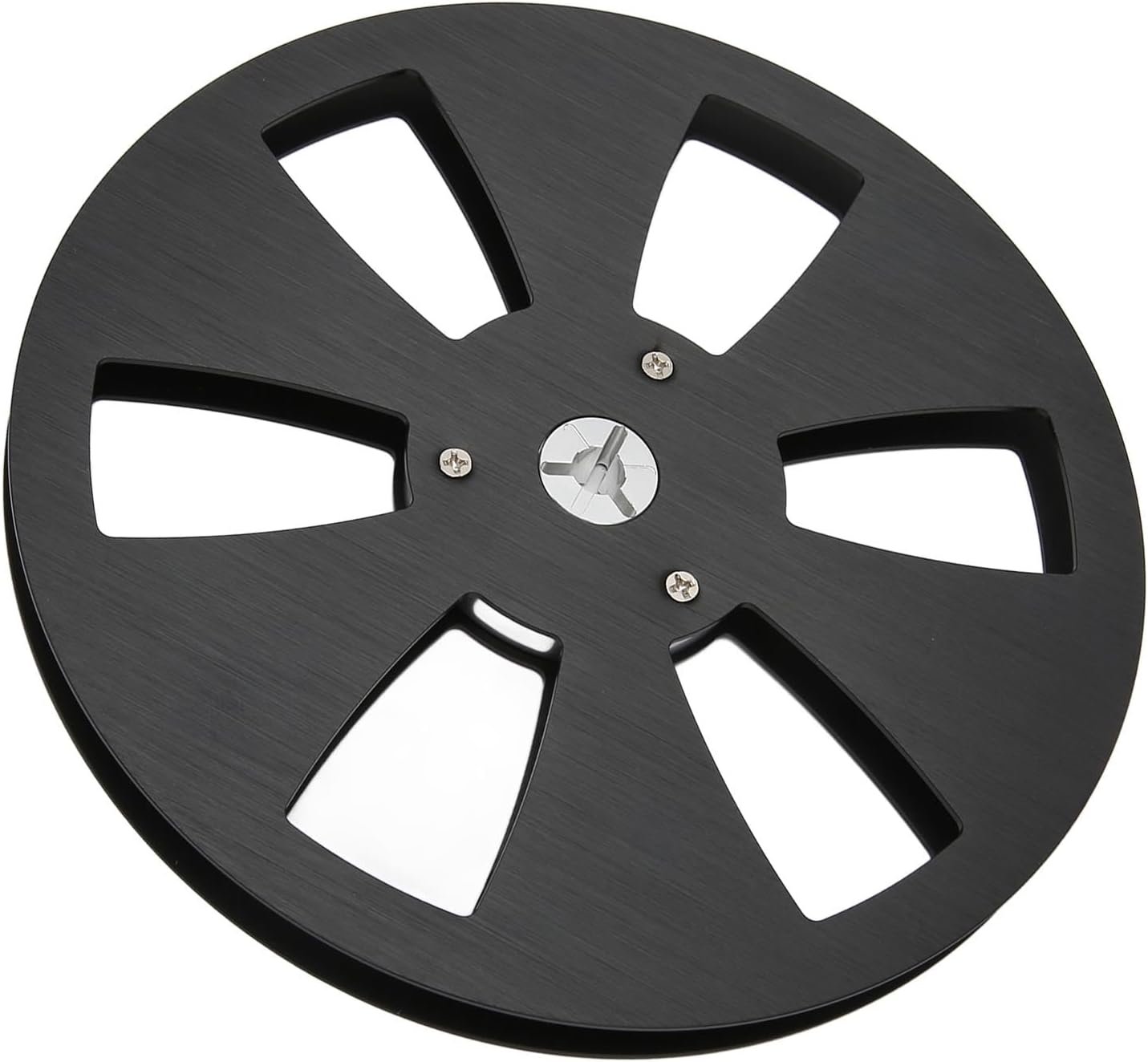 7 Inch Empty Tape Reel, Sound Tape Empty Reel Opening Machine Part Aluminum Alloy 6 Hole for Reel to Reel Tape Player